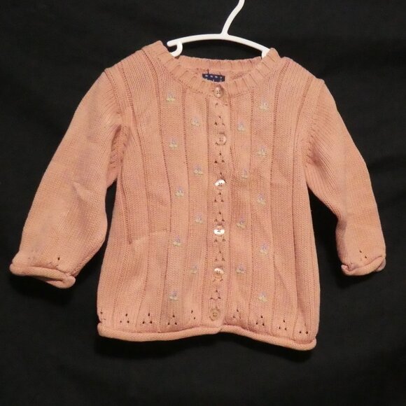 BABY GAP | xl - 18-24 months | Ribbed Knit Button-Up Front Cardigan - Picture 1 of 16